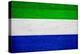 Sierra Leone Flag Design with Wood Patterning - Flags of the World Series-Philippe Hugonnard-Stretched Canvas