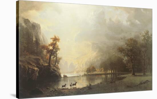 Sierra Nevada Morning-Albert Bierstadt-Stretched Canvas