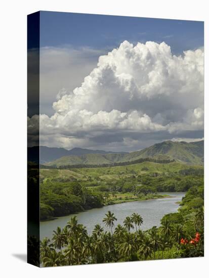 Sigatoka River, Lower Sigatoka Valley, Coral Coast, Viti Levu, Fiji, South Pacific-David Wall-Premier Image Canvas