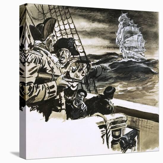 Sighting of a Ghost Ship-Ralph Bruce-Premier Image Canvas