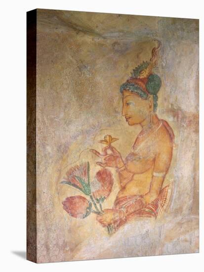 Sigiriya Damsels/Cloud Maidens, Sigiriya Lion Rock Fortress, UNESCO World Heritage Site, Sri Lanka-Peter Barritt-Premier Image Canvas