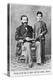 Sigmund Freud at the Age of Eight with His Father Jakob-null-Premier Image Canvas