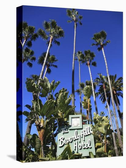 Sign for Beverly Hills Hotel, Beverly Hills, Los Angeles, California, Usa-Wendy Connett-Premier Image Canvas