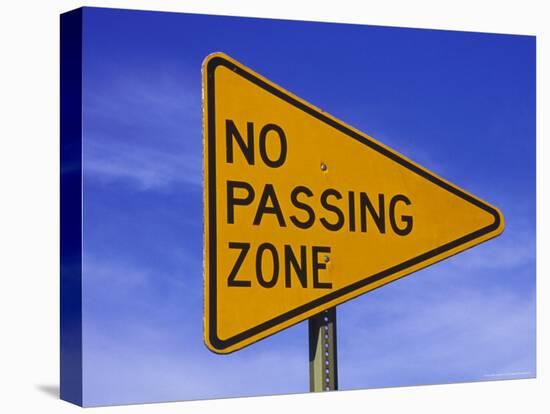 Sign for "No Passing Zone"-Chris Rogers-Premier Image Canvas
