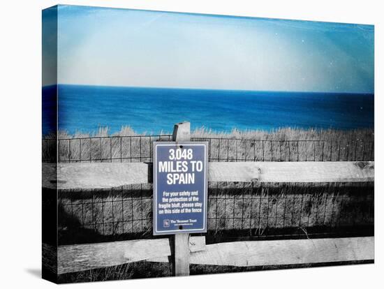 Sign Indicating Distance from Nantucket Island to Spain.-Sabine Jacobs-Premier Image Canvas