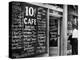 Sign Outside Luncheonette on Skid Row-Alfred Eisenstaedt-Premier Image Canvas