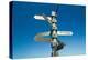 Sign Post With Mileage Totals to Beijing, Jerusalem, Sydney at Cape Point, etc-null-Premier Image Canvas