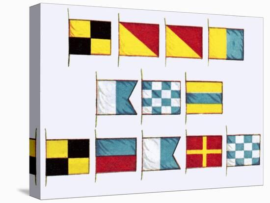 Signal Flags, Spelling Look and Learn-Escott-Premier Image Canvas