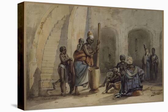 Signare et serviteurs à Gorée-Edouard Auguste Nousveaux-Premier Image Canvas