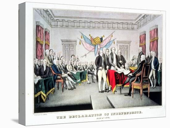 Signing the Declaration of Independence, July 4th, 1776 Engraved and Pub. by Nathaniel Currier…-John Trumbull-Premier Image Canvas