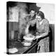 Signora Socci Cooking Spaghetti Dinner for American Sergeant Alexander before He Leaves-John Phillips-Premier Image Canvas