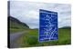Signpost, Iceland, Golden Circle, Confusing-Catharina Lux-Premier Image Canvas