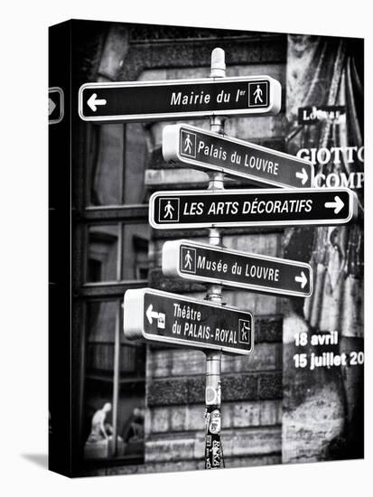 Signpost, the Louvre, Paris, France-Philippe Hugonnard-Premier Image Canvas