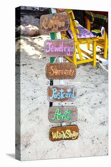 Signs, Brightly Coloured, Hand-Painted, Beach Bar, Unique-Andrea Haase-Premier Image Canvas