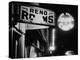 Signs for Reno Rooms, Silver Dollar Club, and Cafe at Night, for Workers of Grand Coulee Dam-Margaret Bourke-White-Premier Image Canvas