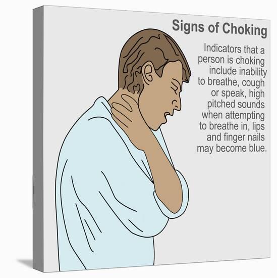 Signs of Choking-Gwen Shockey-Premier Image Canvas