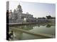 Sikh Pilgrim Bathing in the Pool of the Gurudwara Bangla Sahib Temple, Delhi, India-Eitan Simanor-Premier Image Canvas