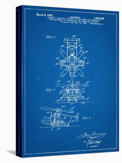 Sikorsky Helicopter Patent-null-Stretched Canvas