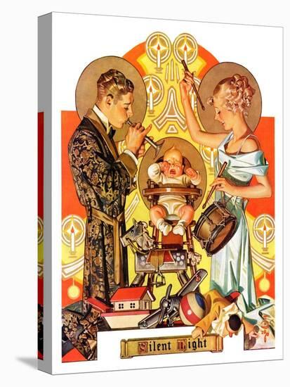 "Silent Night,"December 28, 1935-Joseph Christian Leyendecker-Premier Image Canvas