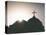 Silhouette of a church and cross, Jerusalem, Israel, Middle East-Alexandre Rotenberg-Premier Image Canvas