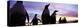 Silhouette of a Group of Gentoo Penguins, Falkland Islands-null-Premier Image Canvas