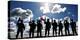 Silhouette of Soldiers from the U.S. Army National Guard-Stocktrek Images-Premier Image Canvas