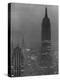 Silhouette of the Empire State Building and Other Buildings without Light During Wartime-Andreas Feininger-Premier Image Canvas