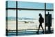 Silhouette of Young Woman Walking at Airport-Nomad Soul-Premier Image Canvas