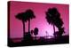 Silhouette Palm Trees at Sunset-Philippe Hugonnard-Premier Image Canvas