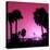 Silhouette Palm Trees at Sunset-Philippe Hugonnard-Premier Image Canvas