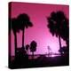 Silhouette Palm Trees at Sunset-Philippe Hugonnard-Premier Image Canvas