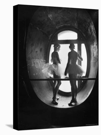 Silhouetted Ballerinas During Rehearsal for Swan Lake at Grand Opera de Paris-Alfred Eisenstaedt-Premier Image Canvas