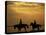 Silhouetted Men Riding on Horses, Dubai, UAE-Henry Horenstein-Premier Image Canvas