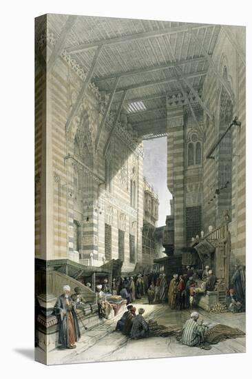 Silk-Mercers' Bazaar of El-Ghooreeyeh, Cairo-David Roberts-Premier Image Canvas