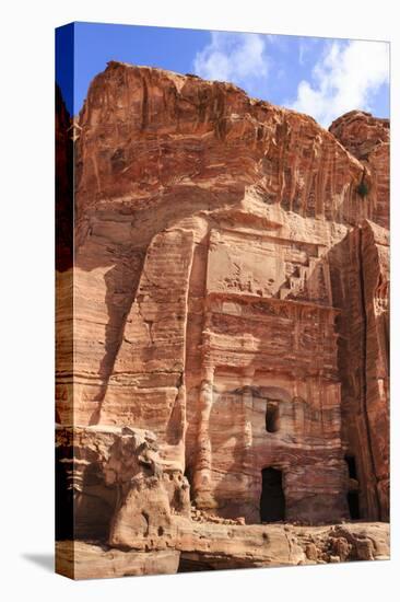 Silk Tomb, Royal Tombs, Petra, UNESCO World Heritage Site, Jordan, Middle East-Eleanor Scriven-Premier Image Canvas