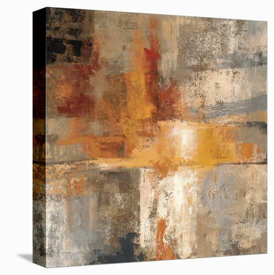 Silver and Amber Crop-null-Stretched Canvas