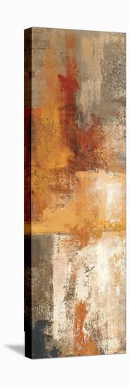 Silver and Amber Panel I-null-Stretched Canvas