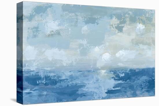 Silver Blue Sea-Pamela Munger-Stretched Canvas