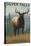 Silver Falls State Park, Oregon - Elk-Lantern Press-Stretched Canvas