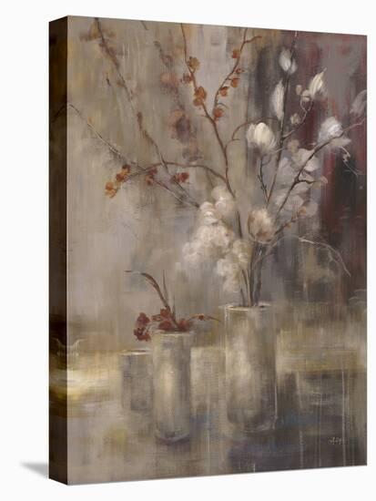 Silver Floral-Simon Addyman-Stretched Canvas
