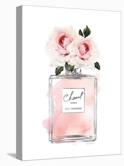 Silver Perfume & Flowers I-Amanda Greenwood-Stretched Canvas