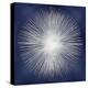 Silver Sunburst on Blue I-Abby Young-Stretched Canvas