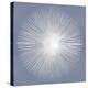 Silver Sunburst on Gray I-Abby Young-Stretched Canvas