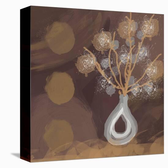 Silver Vase I-Irena Orlov-Stretched Canvas
