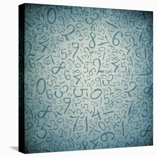 Simple Handwrited Numbers On Cell Paper-pashabo-Stretched Canvas