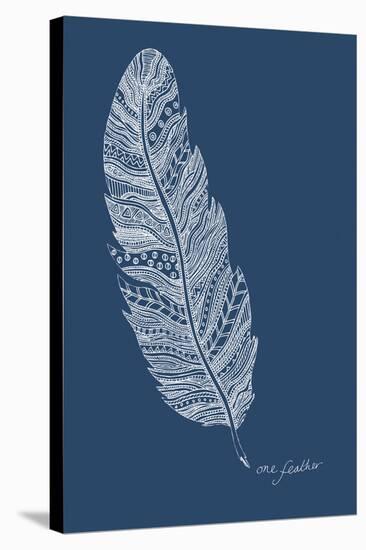 Simple Nature - Feather-Clara Wells-Stretched Canvas