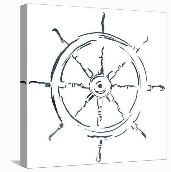 Simple Sketched Wheel-OnRei-Stretched Canvas