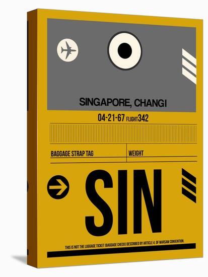 SIN Singapore Luggage Tag I-NaxArt-Stretched Canvas