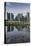 Singapore, City Skyline by the Marina Reservoir-Walter Bibikow-Premier Image Canvas