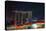 Singapore, Cityscape View and Lightshow of Downtown-Jaynes Gallery-Premier Image Canvas